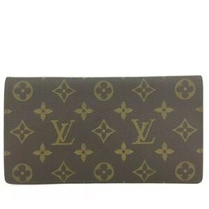Authentic Louis Vuitton Monogram Bifold Long Wallet /R4027. ET875.